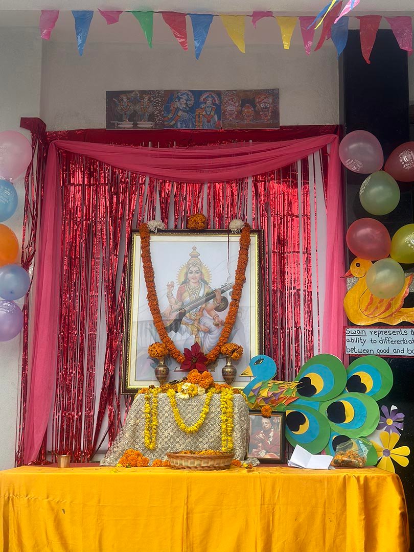 Saraswoti Pooja celebration